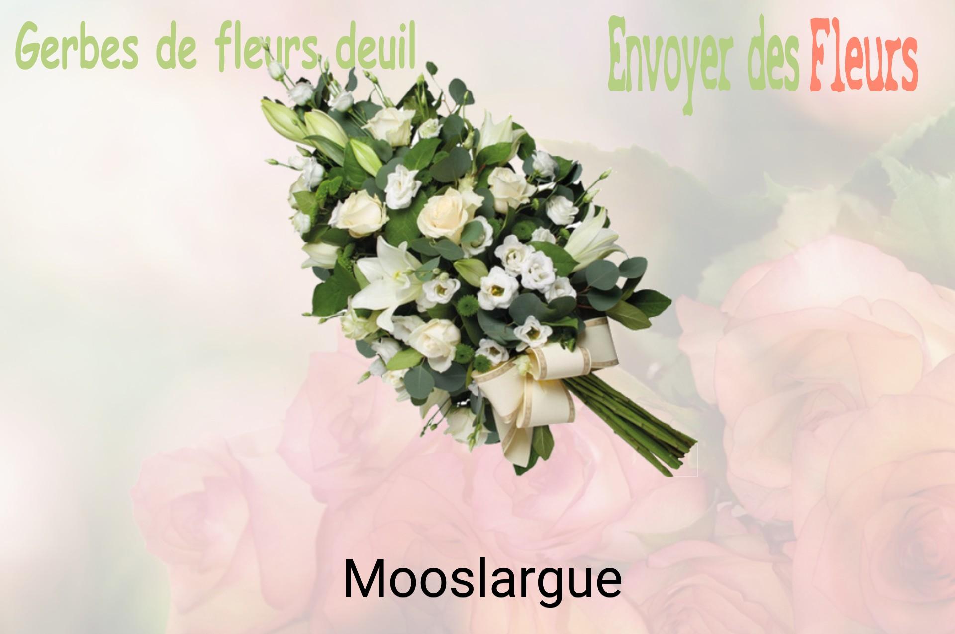 Gerbe de fleurs de deuil livrée à Mooslargue
